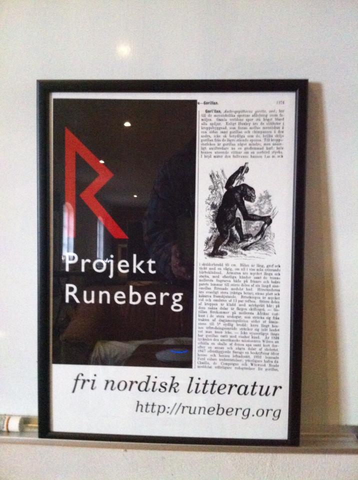 Poster describing Projekt Runeberg