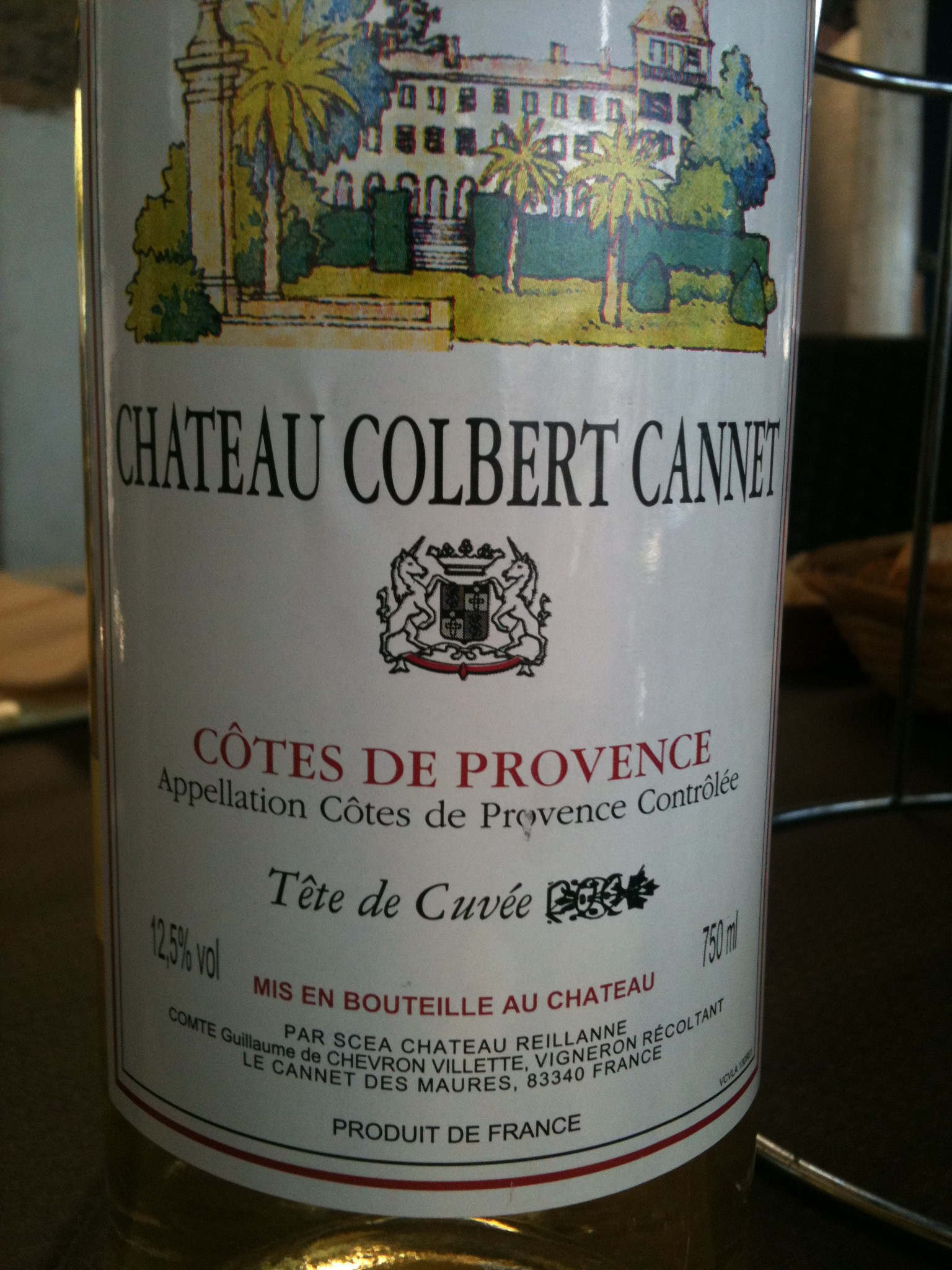 Chateau Colbert Cannet, Côtes De Provence, White